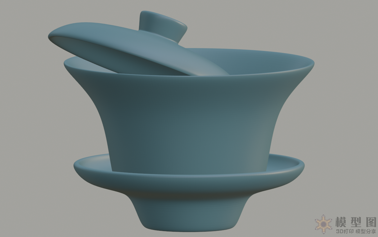 成都盖碗茶3D打印模型 1.png