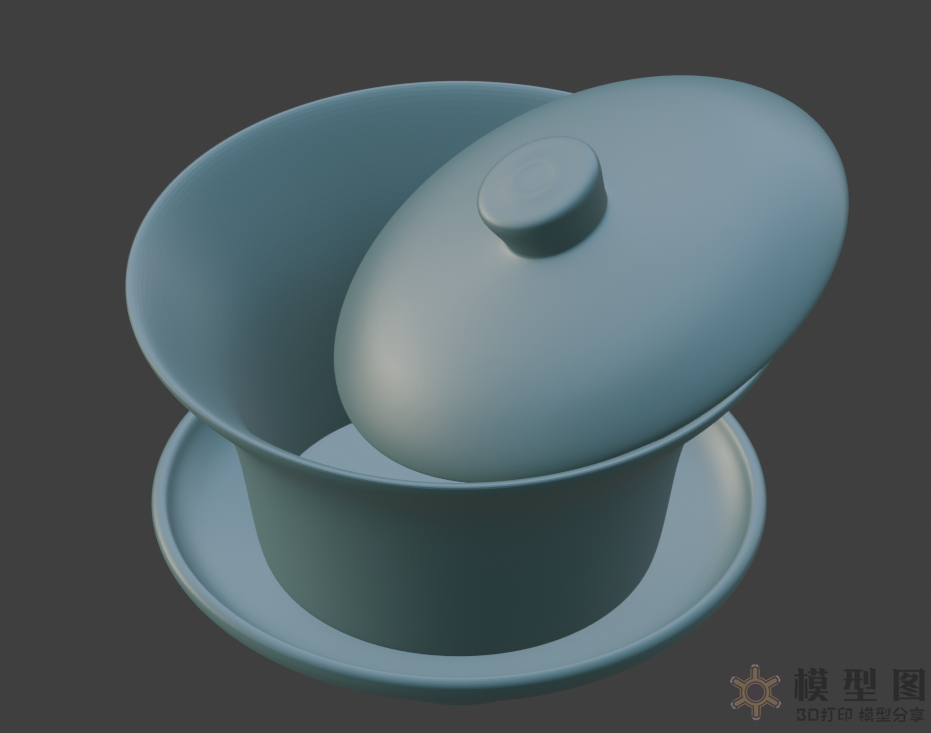 成都盖碗茶3D打印模型 7.png