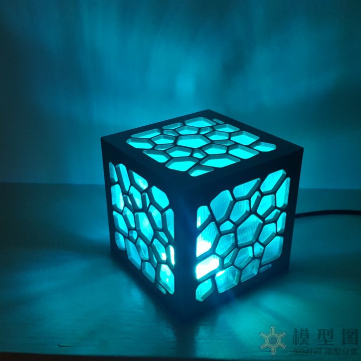 立方体 多边形灯罩模型