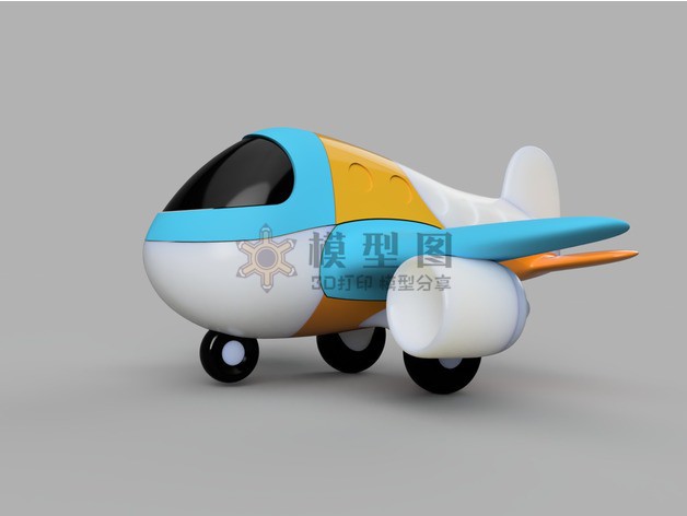 可组装的拼图飞机模型