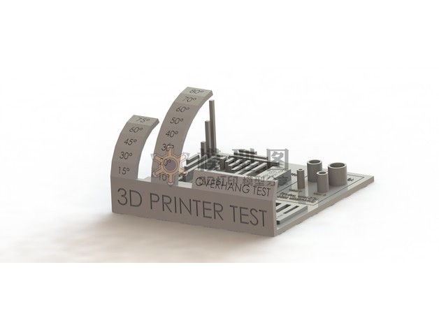 多合一3D打印机效果测试模型