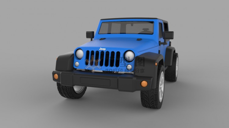 2010款jeep牧马人 Rubicon3D模型，多种格式三维文件