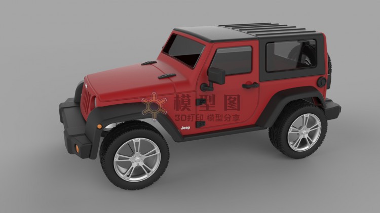 2010款jeep牧马人 Rubicon3D模型，多种格式三维文件