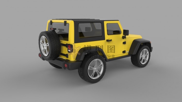 2010款jeep牧马人 Rubicon3D模型，多种格式三维文件