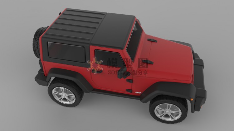 2010款jeep牧马人 Rubicon3D模型，多种格式三维文件