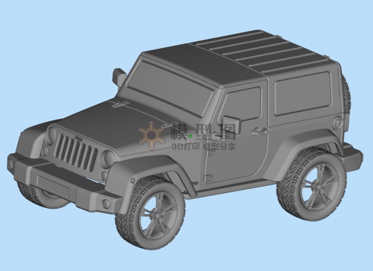 2010款jeep牧马人 Rubicon3D模型，多种格式三维文件