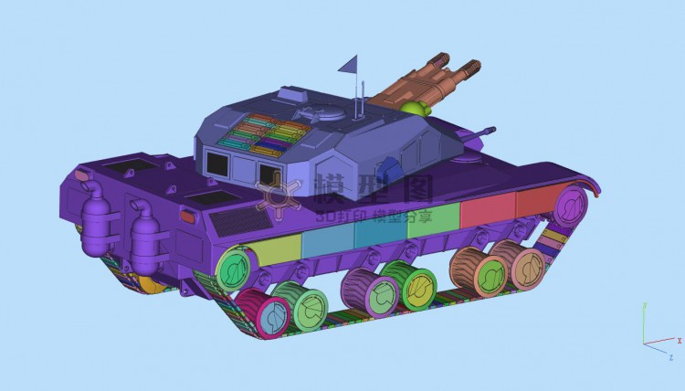 城市防爆坦克车模型