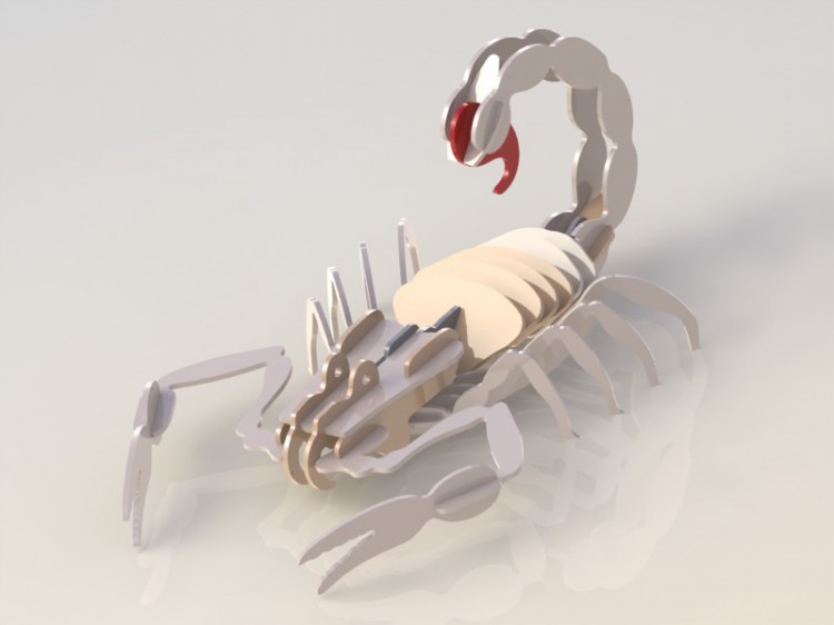 可组装的蝎子模型
