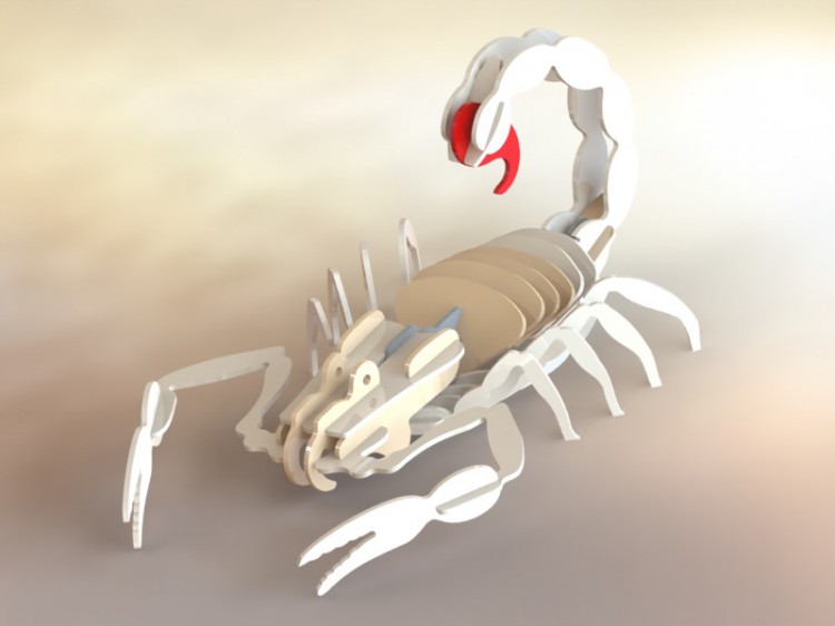可组装的蝎子模型