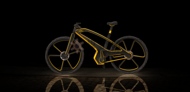  奥迪自行车模型