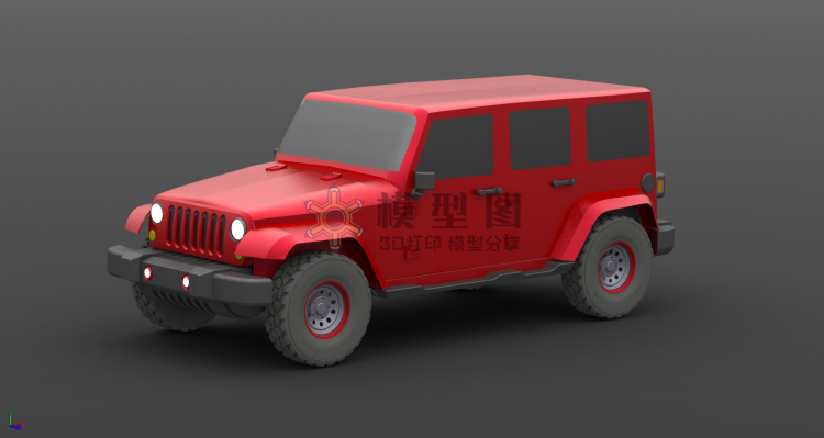 JEEP Wrangler  牧马人汽车三维模型图