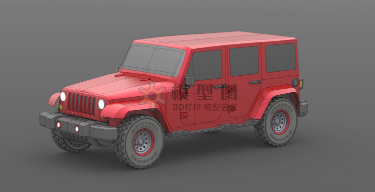 JEEP Wrangler  牧马人汽车三维模型图