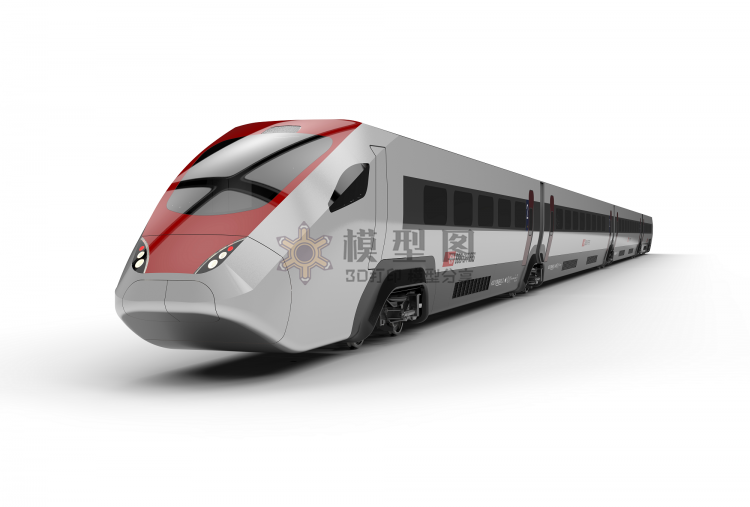 城际列车模型，x_t stp格式