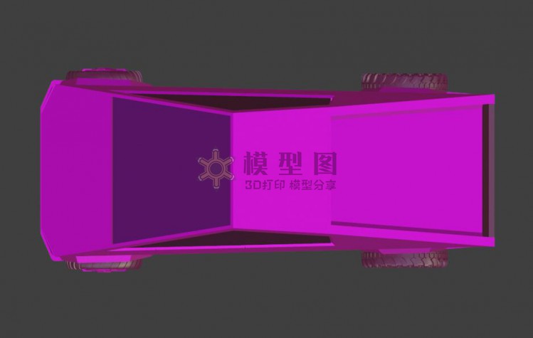 可以组装的特斯拉Cybertruck皮卡车模型，3D打印优化版