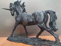 马雕塑摆件模型