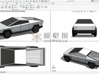 特斯拉Cybertruck皮卡模型