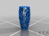 镂空艺术花瓶三维模型
