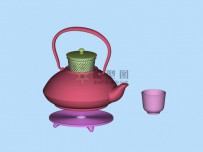 日本茶道杯具，功夫茶具，茶壶 茶杯模型