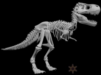 霸王龙骨架3D打印模型