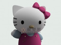 hello kitty 凯蒂猫3D模型，stp和stl格式