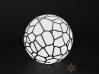 镂空圆形球笼模型，可以做灯具