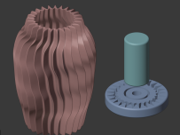 花瓶、笔筒、小夜灯3D打印模型